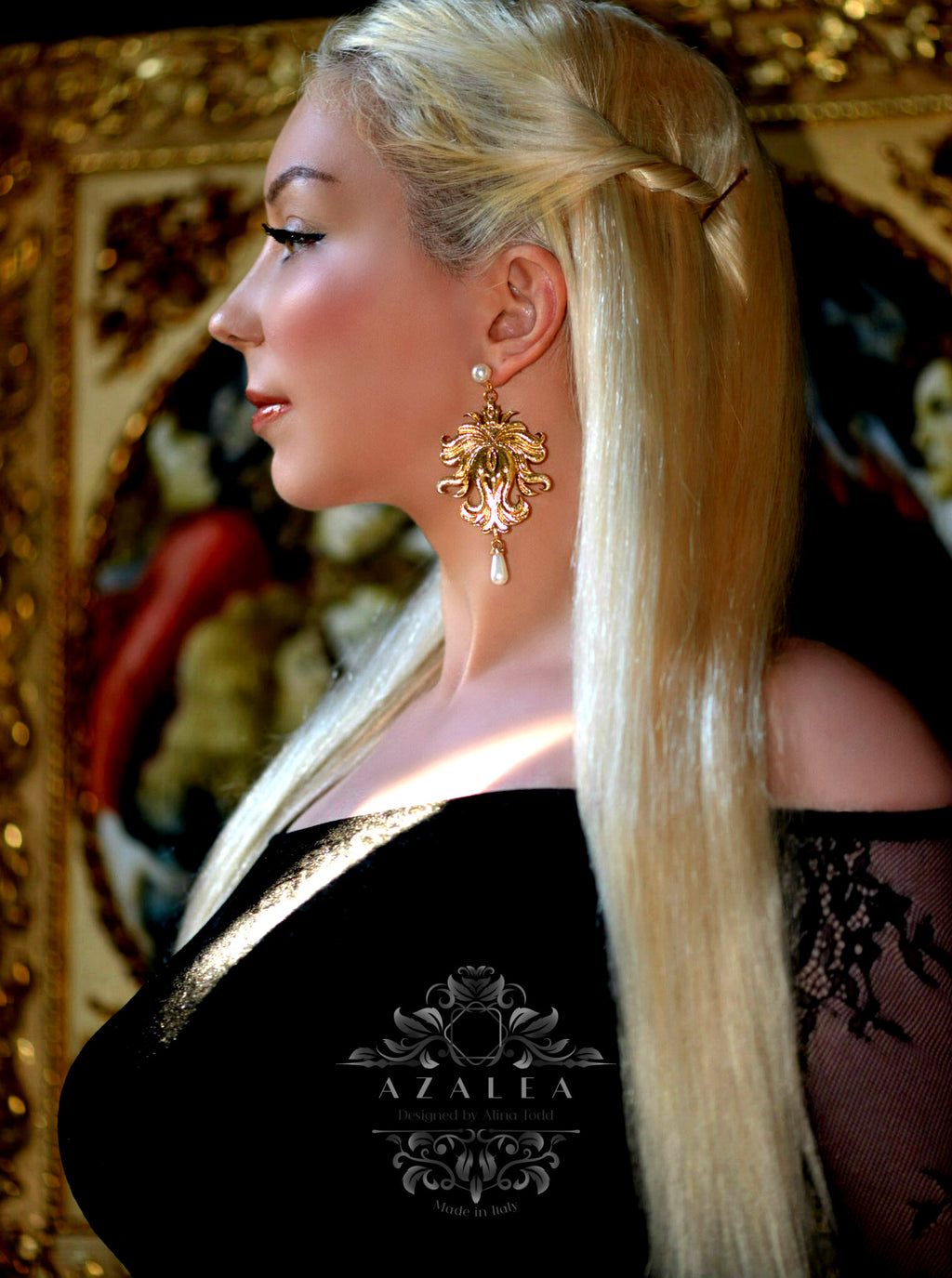 Luxurious handmade earrings