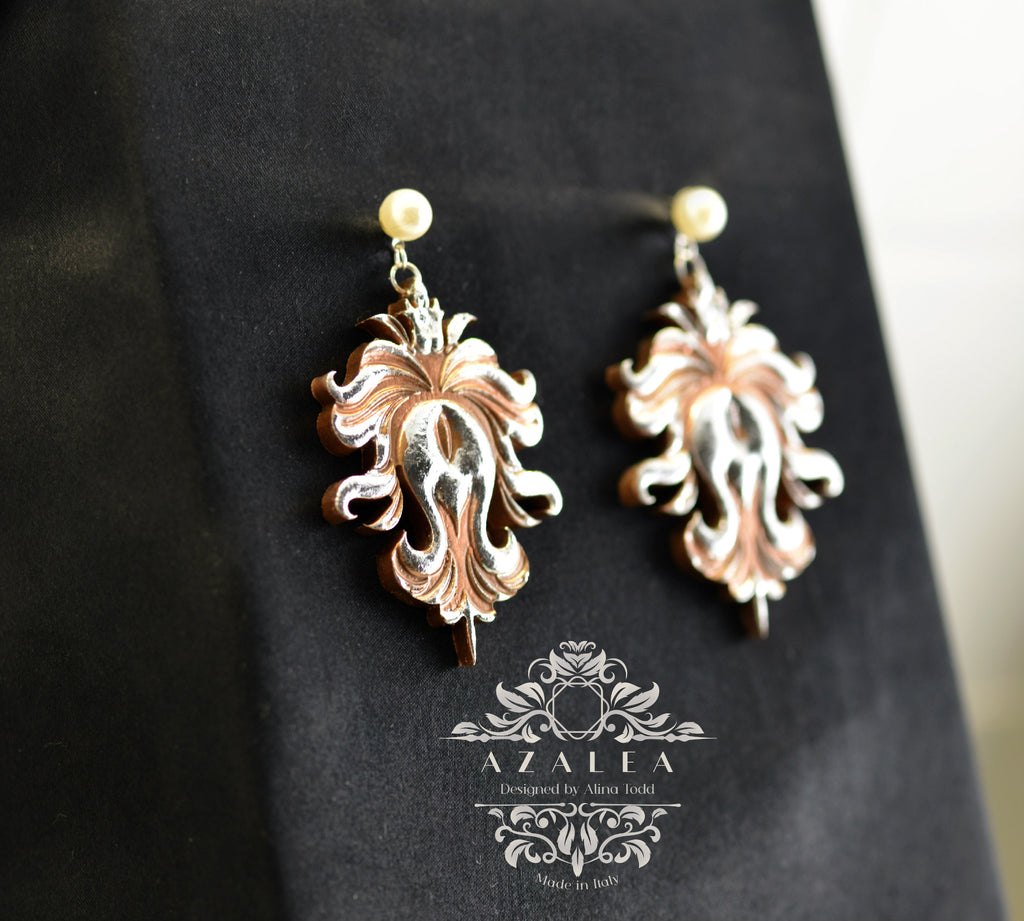 Luxurious earrings handmade in Italy
