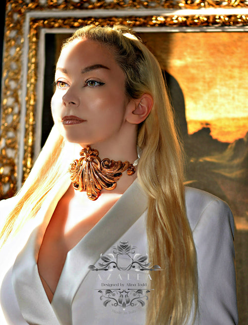 Antique Bronze "Millefoglie" necklace