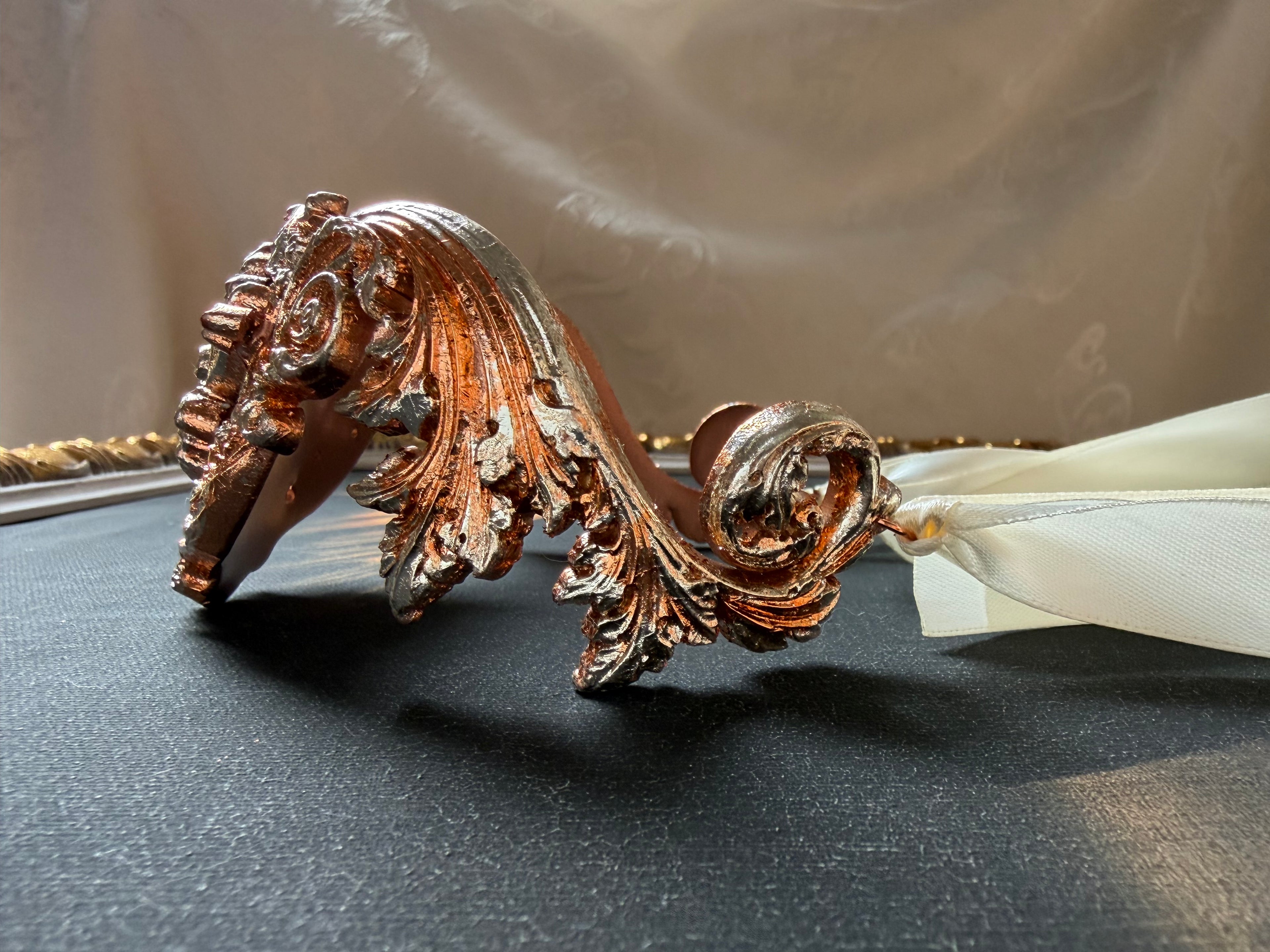 Elegant "bronze&champagne" necklace