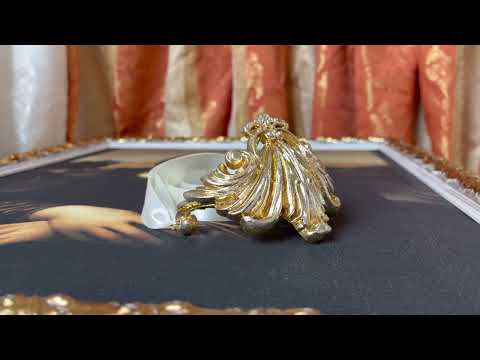 Elegant Golden&champagne  "Millefoglie" necklace