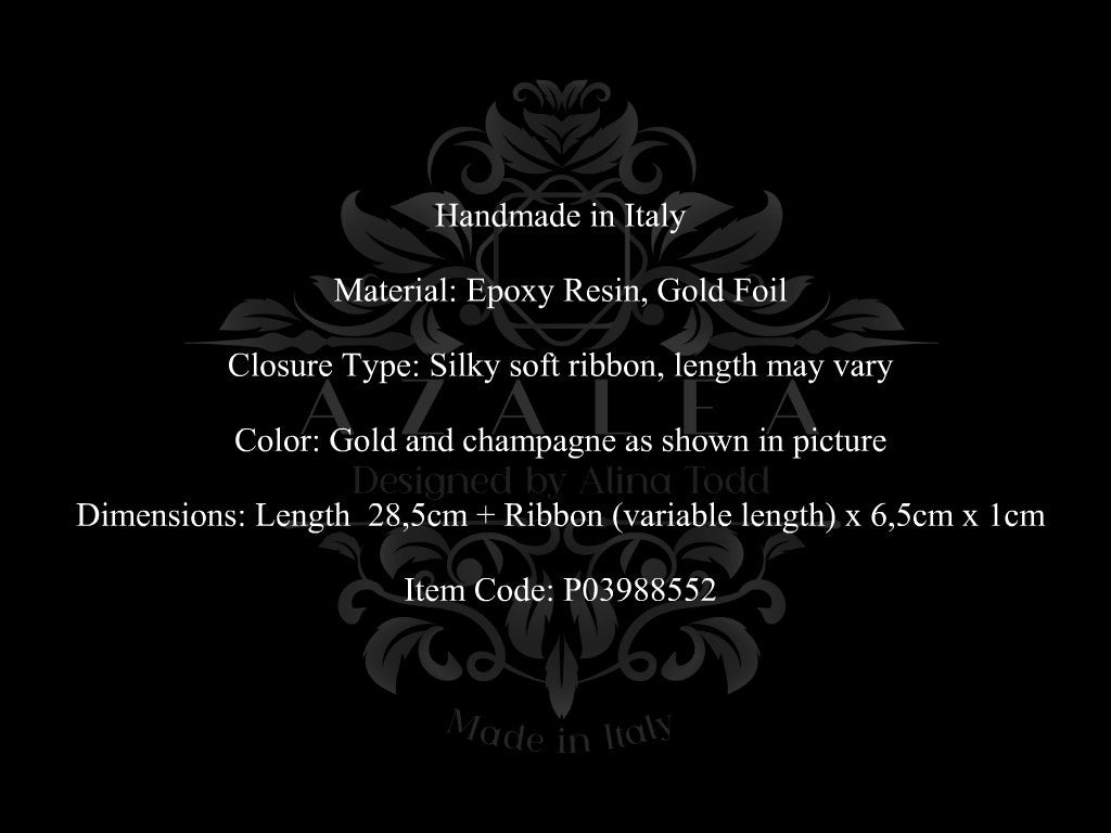 Elegant "gold&champagne" necklace